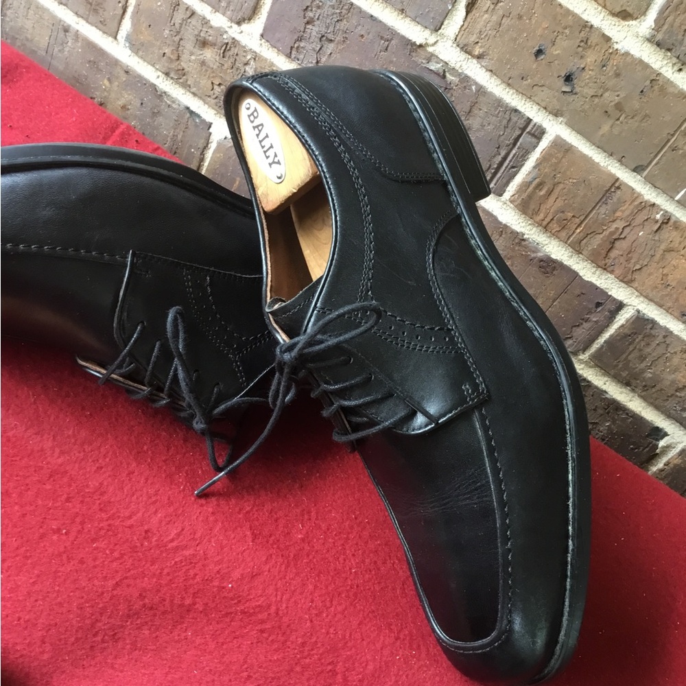 Johnston & Murphy Black Leather Men’s Derby Lace Shoes